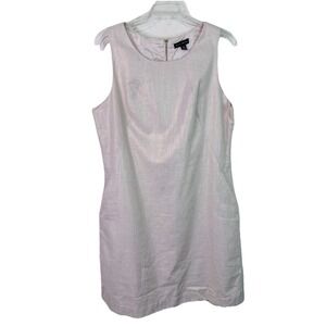 willi smith linen dress Wili Smith Linen Blend A-line Mini Dress with